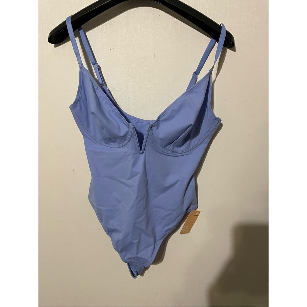 NWT Popilush Women’s Large Blue Sleeveless Shape wear Bodysuit Sleeveless